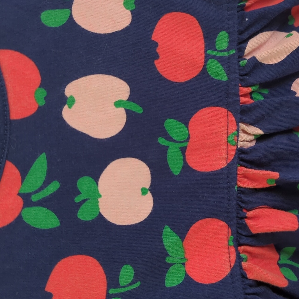 Hanna Andersson Blue Dress/Pants with Fruit Print Size 3T. - Picture 2 of 5